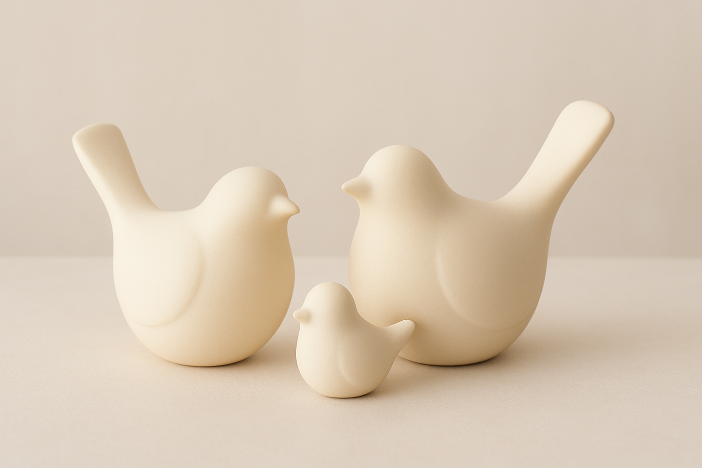Elegant white birds