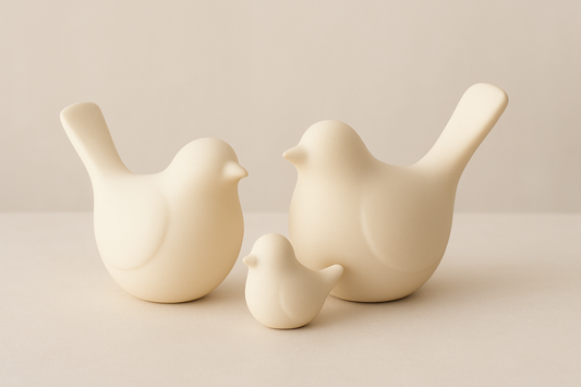 Elegant white birds