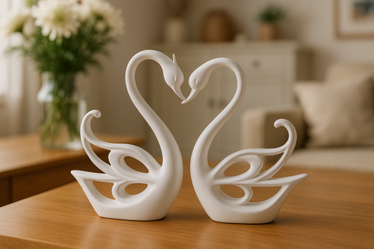 Elegant Resin love Swans